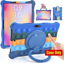 Case for 10.1 inch Tablet, Rotating Soft Silicone Cover in Dazzling Dark Blue picture