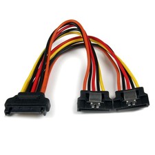 StarTech 6in Latching SATA Power Y Splitter Cable Adapter - M/F ATA Power Cable picture
