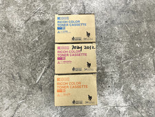 Genuine Set of 3 Ricoh Aficio 888341 888342 888343 (CMY) Type R1 Toner Cassette picture