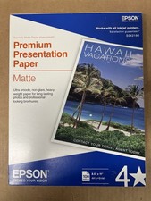 Epson Ink Jet Printer Premium Presentation Paper Matte 8.5 x 11” 100 Sheets, New picture