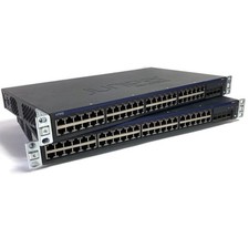 Lot of 2 Juniper EX2200-48P-4G 48-Port SFP Gigabit Ethernet Network Switch picture