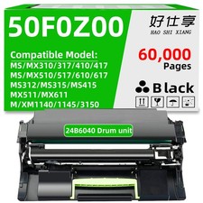 50F0Z00 Drum Unit Compatible for Lexmark MX310 MX410 MX510 MX511 MX610 MX611 picture