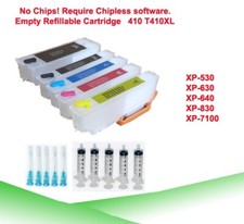 410 T410XL Refillable Ink Cartridge No Chip for XP-530 / 630 / 640 / 830 / 7100 picture