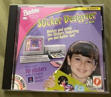 Vintage Barbie Software Activity Sticker Designer CD-ROM MATTEL picture