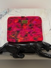 Marc by Marc Jacobs Quilted Laptop Tablet Sleeve Tie Dye Red Pink 13” picture