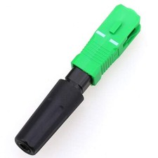 100pcs Ftth Optical Fiber Cable Connector Quick Assembly Adapter SC APC Cover... picture