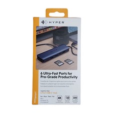 Hyper - HyperDrive Next​ 6 Port USB-C Hub, 4K HDMI, 1 USB-C, 2 USB-A, travel doc picture
