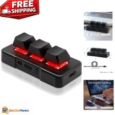 Ambidextrous 3-Key Wireless Keypad - RGB Mechanical Keyboard for Multi-OS picture