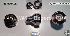 1 x L29 7/16 DIN Male jack to N Female plug RF coaxial adapter connector USA picture