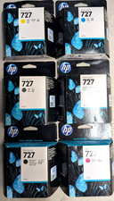 GENUINE SET HP 727 40ml CARTRIDGES B3P15A/13A/14A/18A/17A F9J77A T930-T2530 NEW picture