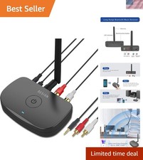 BE-RCA Long Range Bluetooth Music Receiver - Upgrade Your Wired Speakers Black picture