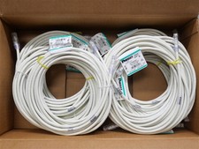 Box of 10 Panduit UTPSP25Y Cat6 25ft Off White Ethernet Patch Cables NEW picture