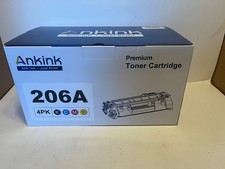 Ankink 206A Premium Toner Cartridge 4pk-New HP Printer Laser Jet picture