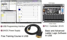 PLC Programmable Controller 24V, Migro Industrial Logic Programming Software USB picture