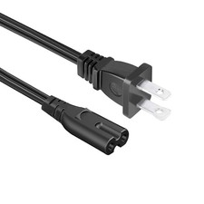 Power Cord Replacement For AuKing M8F Mini Projector 2 Prong AC 8.2ft picture