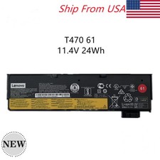 61 3-CELL Genuine 24WH 01AV423 Battery For Lenovo ThinkPad T470 T480 T570 T580 picture