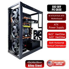Open Air Steel Pc Case ATX/M-ATX/ITX, DIY Pc Test Bench, Open Chassis Case Rack picture