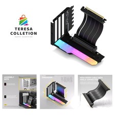 Elegant Vertical GPU Mount with ARGB - High-Speed PCIE 4.0 Riser Cable 115mm picture