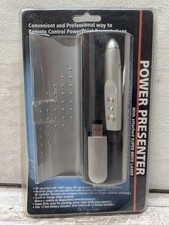 New USB Red Laser Power Point Presentation RF Remote Controller Metal Case Vtg picture