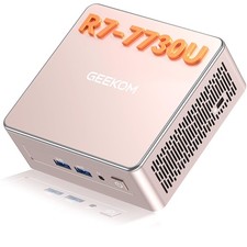 GEEKOM A5 Mini PC Ryzen 7 7730U 16GB RAM 512GB NVMe SSD Rose Gold picture