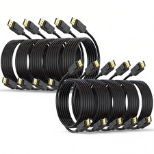 Display Port to Display Port Cable 10 FT 10Pack, DP 1.2 Cable, 21.6Gbps picture
