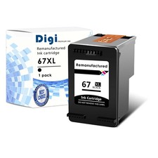 1PK Black Ink Cartridge 67XL 67 XL FOR HP DeskJet 1255 2722 2732 2752 2755 2742e picture