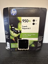 HP 950XL Ink Cartridges for HP Officejet Printers  - Black - Pack of 2 Exp 2022 picture