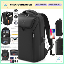 Expandable Travel Backpack with USB Charging, Fits 15.6
