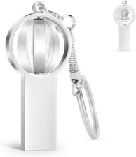 ​YGOCH 128GB USB 3.0 Flash Drive Rotating Stress Relief Keychain Memory Stick picture