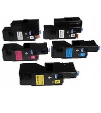 5-Pk/Pack Toner Cartridge for Dell 1250 1250C 1355cn C1760NW C1765NF C1765NFW picture