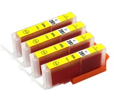 4PK YELLOW CLI-281XXL Ink Tank +chip use for Canon TR8520 TR8620 TS9520 TS9521C picture