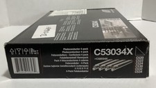 Genuine Lexmark C53034X C52034X C520 C522 C524 C530 Black Photoconductor 4-Pack picture