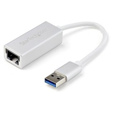 StarTech USB 3.0 to Gigabit Network Adapter - Silver - Sleek Aluminum Design picture