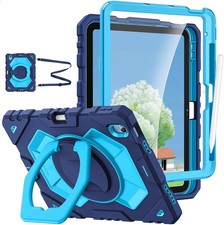 Case for iPad (A16) 11th 2025/ iPad 10th 2022 Rotating Stand w Screen Protector picture