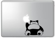 Snorlax Reaching for Apple Pokemon - Apple Macbook Laptop Vinyl Sticker Decal picture