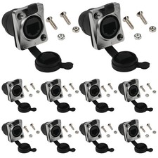 10PCS Panel Mount RJ45 Cat6 Ethernet Female to Female Connector picture