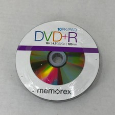 Memorex DVD+R 4.7 GB 16× 120min 10pk Spindle 99057 picture