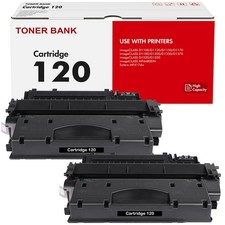 120 Toner Cartridge Black 2-Pack CRG120 CRG-120 D1120 D1550 picture
