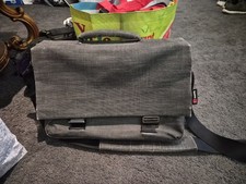 Mamba Courier Laptop Carrier Bag Grey Booq Messenger Mens Work Bag Luggage picture
