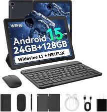 10.1 inch Android 15 Tablets IPS HD Touchscreen Octa-Core 24+128GB Dual Camera picture