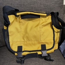 Vintage GAP 90s Y2K Messenger Crossbody Bag Weekender Laptop Yellow Nylon picture
