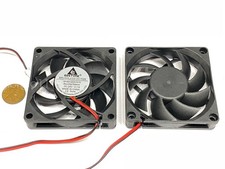 2 Pieces Fan 24v 70mm x 15mm 2pin 7015 3d printer extruder fan cpu blower picture