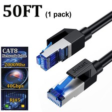 Cat8 RJ45 Ethernet Cable 40Gbps for Gaming PS5 Router Modem High Speed 2000MHz picture