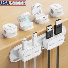 Magnetic Cable Clips Organizer USB HDMI Charging Wires & Cords Management picture