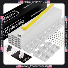 Cord Cover Kit 26ft Self-Adhesive Cable Raceway with Connectors and Corners picture
