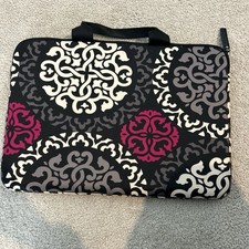 17x12 Padded Laptop Case Summer Cottage Vera Bradley Floral Quilted Cotton  picture