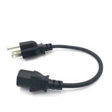 1FT Universal 3 Prong AC Power Cord Cable 18 AWG for Computer Printer Monitor TV picture