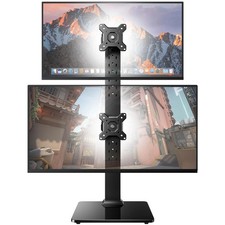 Dual Monitor Stand for 13 to 34 Inch Max Load 44 lbs Vertical Mount Freestanding picture