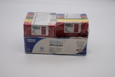 New office Depot 43 pack rainbow color 2HD IBM 3.5 DISKETTES 1.44 MB each disc  picture