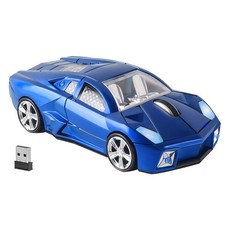Wireless Car Portable Cool Sports Car Shape Cordless Computer Mice with USB R... picture